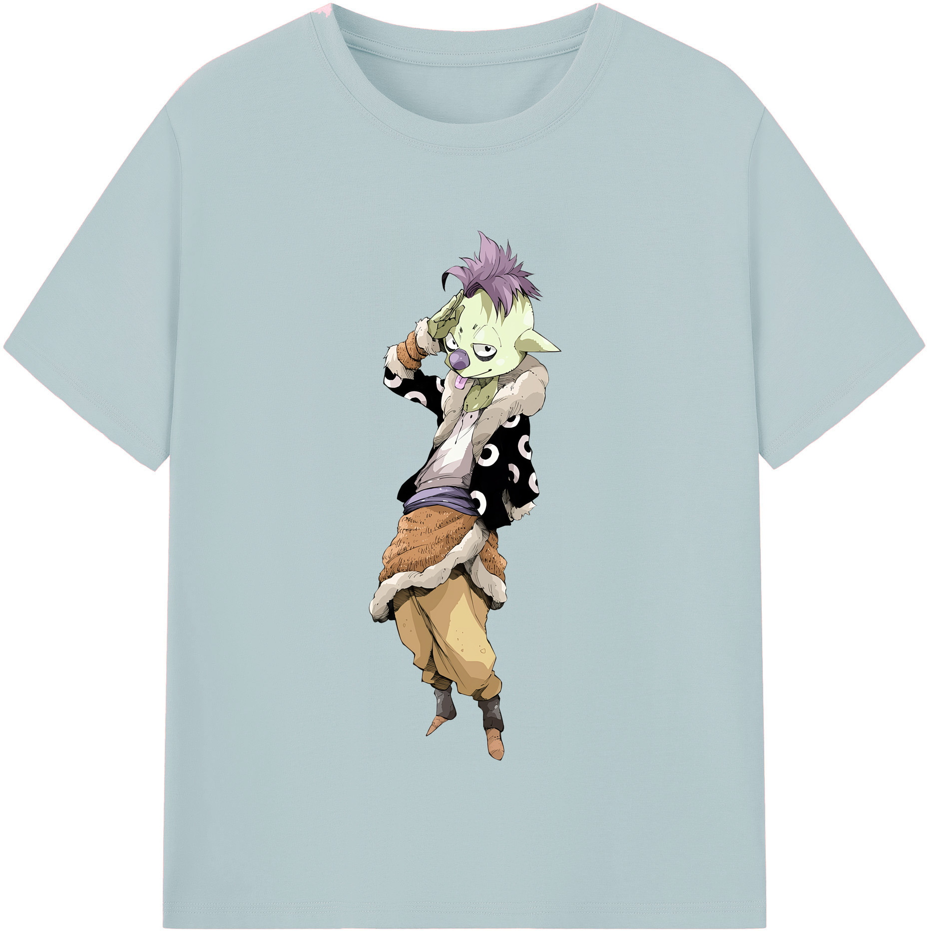 （画像用） 転スラ Regarding Reincarnated to Slime 綿100％半袖Tシャツ（フロントプリント）
